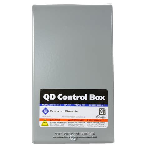 Franklin QD Control Box 1/2 HP 230 Volts 1 Phase